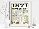 Australian 1971 Newspaper Birthday What Happened 1971 1971 | Etsy UK ...
