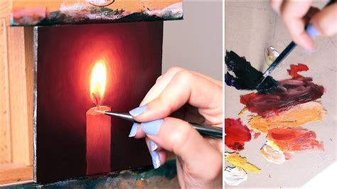 How To Paint A Candle In Oils Oil Painting For Beginners Youtube