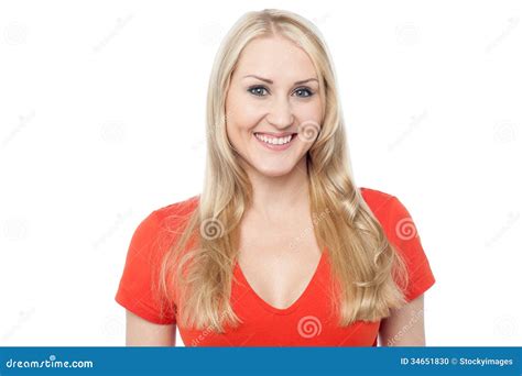 Young Woman With A Bright Smile Stock Photo Image Of Female