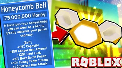 Gaming, roblox codes & guides. Crafting the Honeycomb Belt Bee Swarm Simulator Update - YouTube