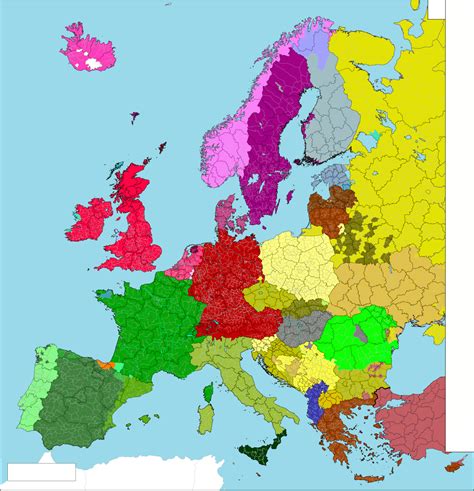 Languages Of Europe Europe Map Language Map Imaginary Maps