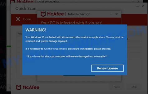 How To Remove Your Windows 10 Is Infected With Viruses Pop Ups Virus