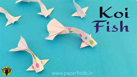 How To Make A Paper Koi Fish 🐟 Origami Animal Tutorial Origami