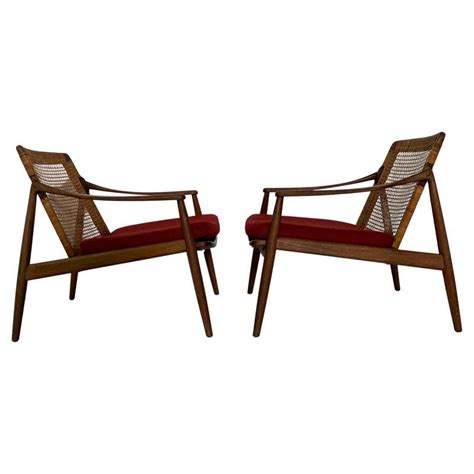 Set Of Two Lounge Easy Chairs Designed By Wilhelm Knoll At 1stdibs