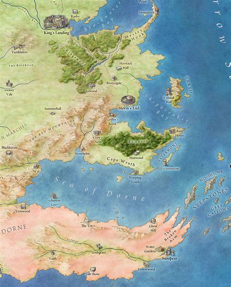 Fantasy Maps Of Westeros
