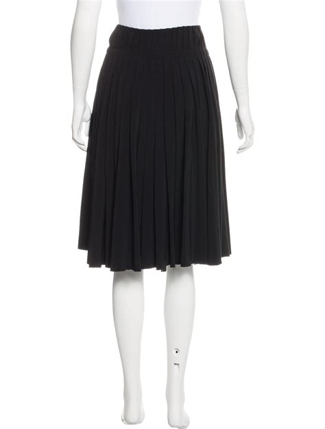 Prada Pleated Knee Length Skirt Clothing Pra144188