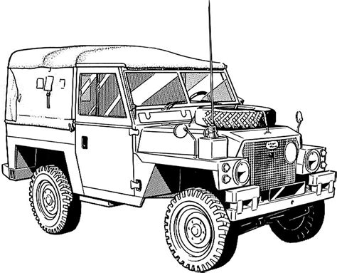 Land Rover 88 lightweight. Monster Truck Coloring Pages, Cartoon