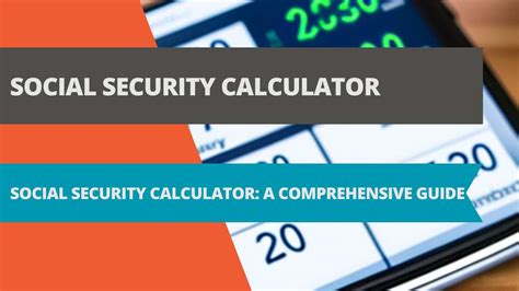 Social Security Calculator Estimate Your Retirement Benefits