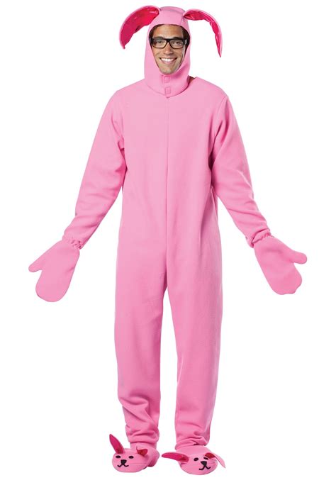 Christmas Story Bunny Costume Pink Bunny Suit Costume For Adults