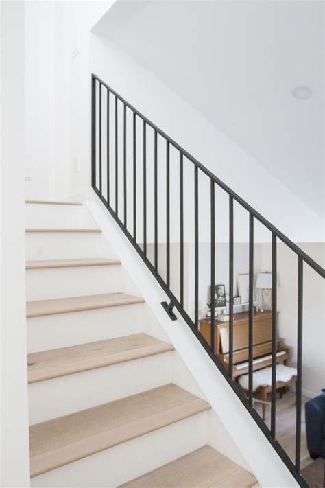 There are 20 indoor stair rails for sale on etsy, and they cost $130.67 on average. Modern Metal Railings + A Sleek Staircase Design - Kristina Lynne