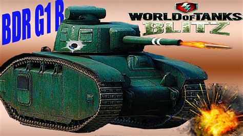 Wot Blitz обзор Bdr G1 B французский тяжелый танк новичкам французская