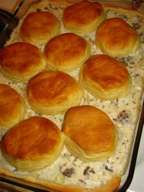 Biscuit And Sausage Gravy Casserole For The Love Of Food
