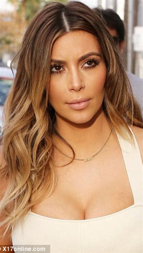 Kim has had golden blonde highlights in the past, but we've never seen this severe color on her! Kim Kardashian blonde hair | Kim obsessed !!!! | Pinterest ...
