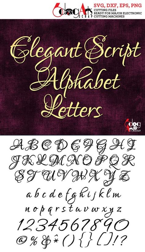 Elegant Font Alphabet 12 Fancy Cursive Fonts Calligraphy Show
