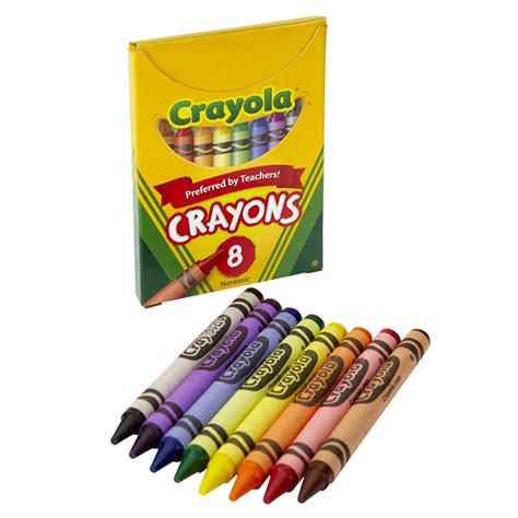 Crayola Large Size Crayons 8 Crayons In A Tuck Box Bin80 Crayola