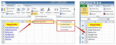 How To Batch Remove Hyperlinks At Once In Excel