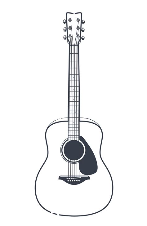 Acoustic Guitar Svg