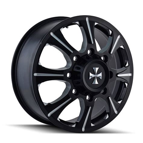 Cali Off Road® Brutal Dually 9105 Wheels And Rims Black And Milled