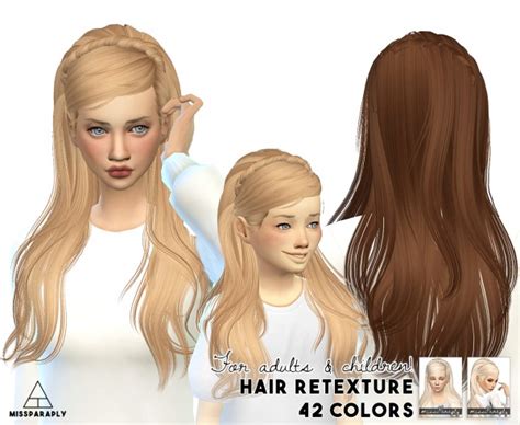 Sims 4 Hairs Miss Paraply Maysims 04f Hairstyle Retextured