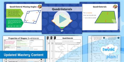 Angles In Quadrilaterals Ppt And Activities Twinkl Planit