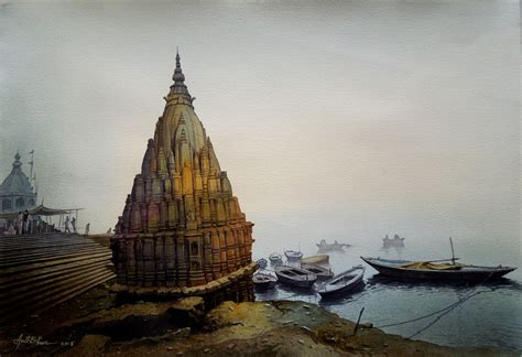 Amit Bhar 1973 Abstract Watercolor Painter Tuttart Pittura