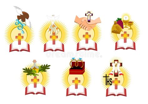 The Seven Sacraments Stock Illustration Image 53168414