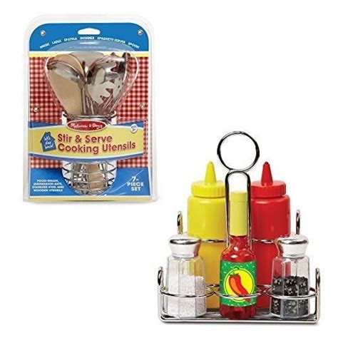 Melissa And Doug Lets Play House Stir And Serve Cooking Utensils And