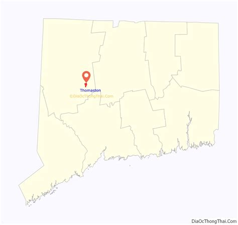 Map Of Thomaston Cdp Connecticut