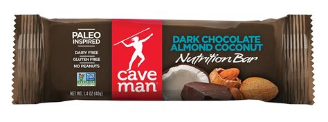 Buy Caveman Foods Paleo Friendly Nutrition Bar Dark Chocolate Almond Coconut 12 Count In Cheap