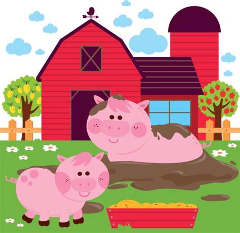 Best Feeding Pigs Illustrations Royalty Free Vector Graphics And Clip