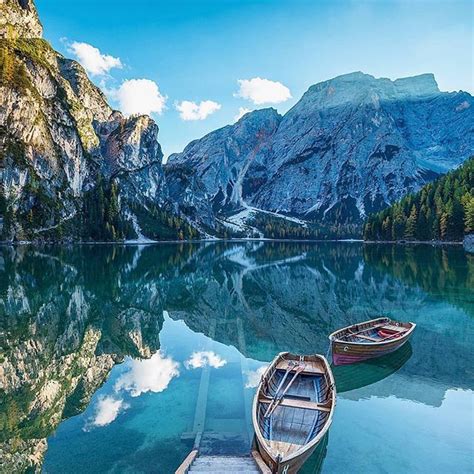Lago Di Braies Stunning Reflections In The Italian Alps Photo By