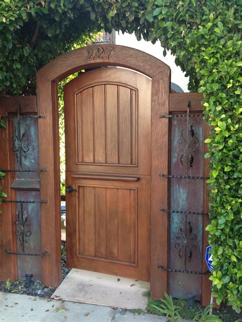 I had a similar idea with my place. Dutch door, as gate. | Wooden garden gate, Backyard gates ...