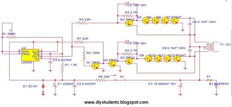 Diy Students Inverter 12v To 220v 300w By Ne5552n3055