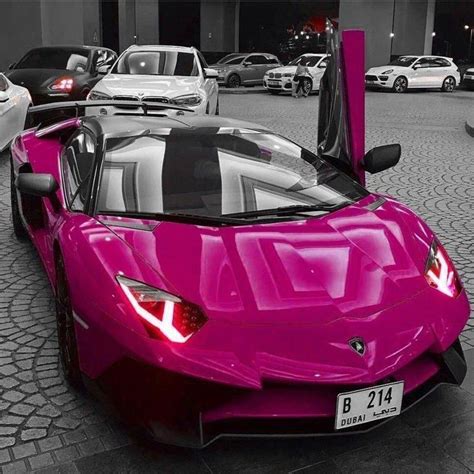 Hot Pink Lamborghini Aventador Credit Cars234 Alfaromeo Luxurycars
