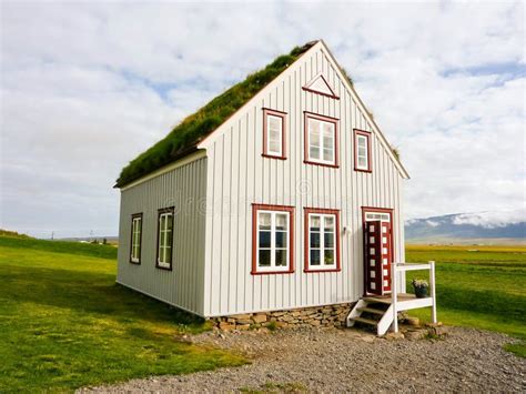 Icelandic Traditional House In Countryside Stock Photo Image Of