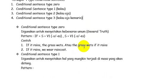 Video Conditional Sentence Kelas Xii Youtube