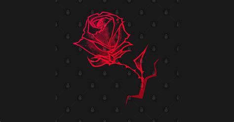 Red Blood Rose Red Rose Sticker Teepublic