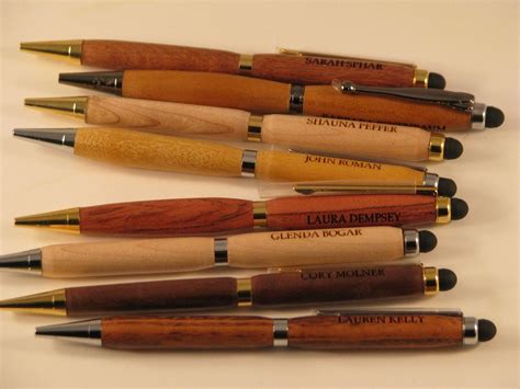 Hand Crafted Pens That Were Handmade And Then Laser Engraved With
