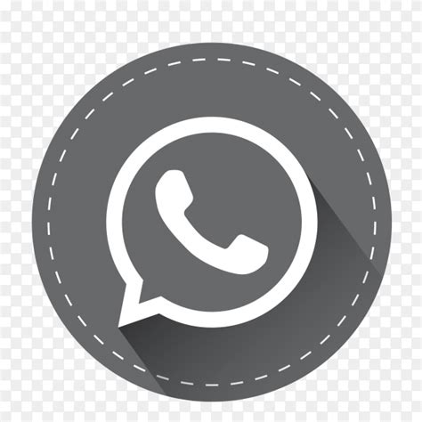 Gray Whatsapp Logo With Shadow Png Similar Png