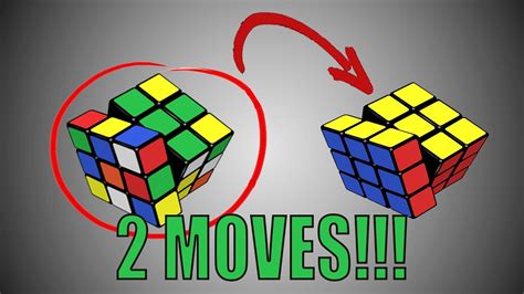 How To Solve The Rubiks Cube In 2 Moves Youtube
