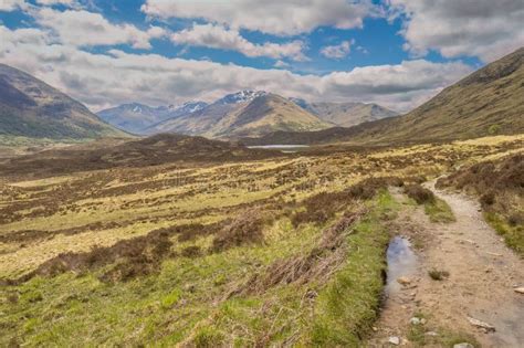 Walking On The Kintail Way At Glen Affric In The Scottish Highlands