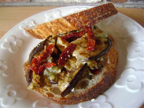 Roasted Eggplant Sandwich Mysavoryspoon