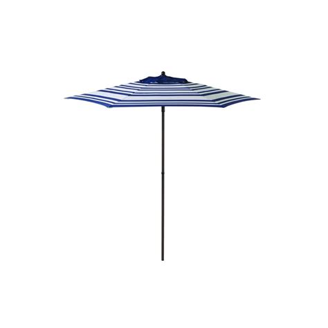 75 Ft Stripe Patio Umbrella In Bluewhite Uts00201e Strip The Home