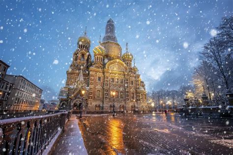 The Church Of Savior On Spilled Blood In Saint Petersburg Russia At