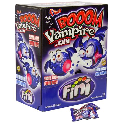 Fini Boom Vampire Gum 200 Bonbons Booom Chewing Gum Bonbon Au Kilo