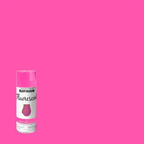 Rust Oleum Specialty 11 Oz Fluorescent Pink Spray Paint 342569 The