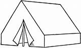 Tent Outline Clipart Clip Cliparts Camping Library sketch template