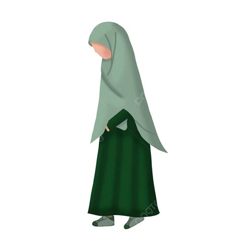 Gambar Wanita Muslim Berjalan Sendiri Muslim Wanita Berjalan Png