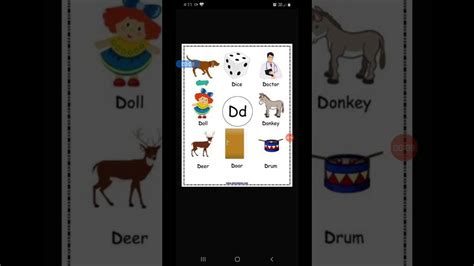 7 letter words from d. Pre school activity-letter D words 2 - YouTube