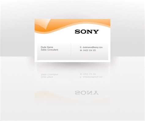 Capital one can help you find the right credit cards; Sony Business Card Idea by intelnode on DeviantArt